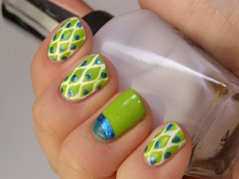 Dizajn noktiju u proljetnim modernim motivima zanimljiv proljetni dizajn noktiju