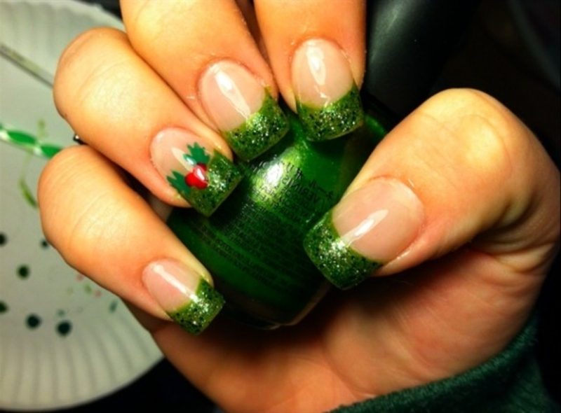 Nail art galéria Francia köröm csillogó lakk