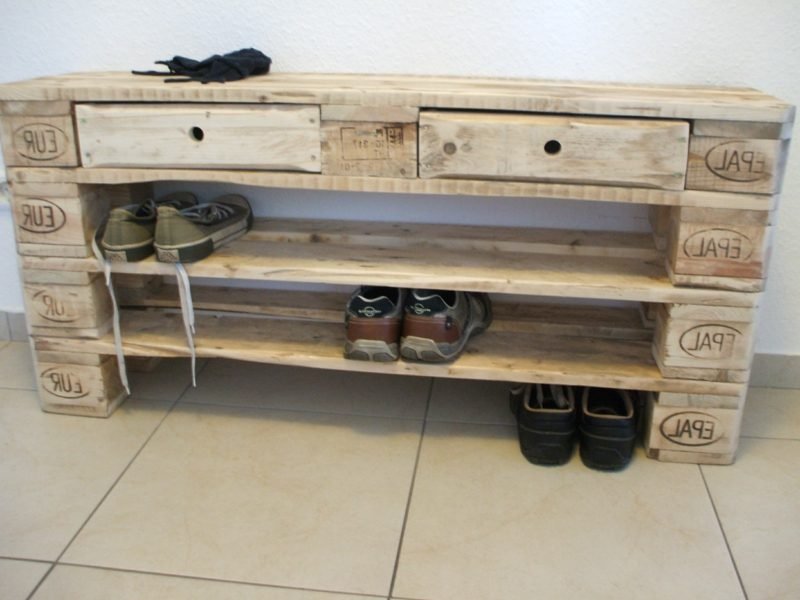 Építs egy praktikus cipős szekrényt magad euró raklapokból DIY raklapból készült cipőtartó