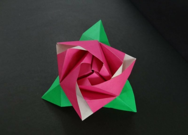 List s uputama za origami ružu upute za origami ružu