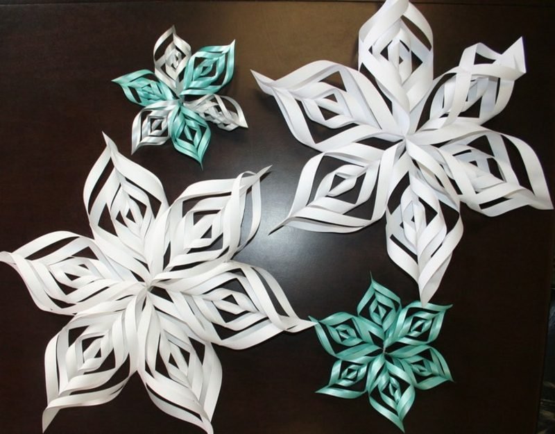 elegáns karácsonyi dekoráció hópelyhek Origami karácsonyi eredeti hópelyhek