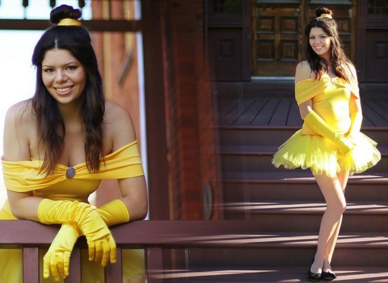 Costume di Halloween donna film Disney Princess Belle Costumi di Halloween donna Principessa Belle