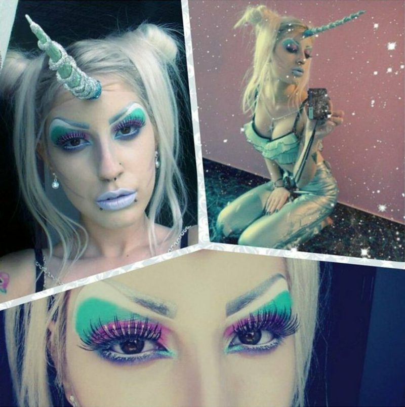 Costume di Halloween creatura mitica unicorno Costumi per le signore di Halloween unicorno