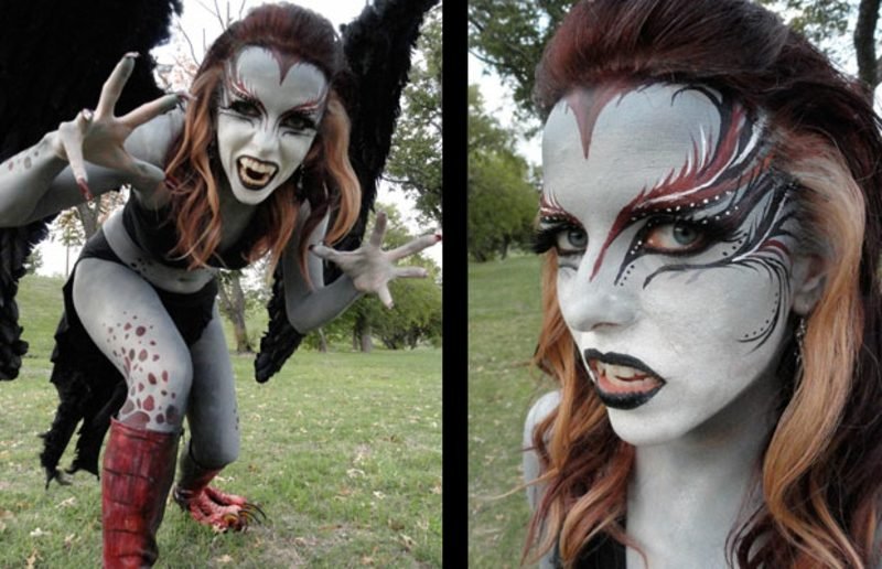 Costumi interessanti di Halloween arpia da donna Costumi di Halloween donna arpia