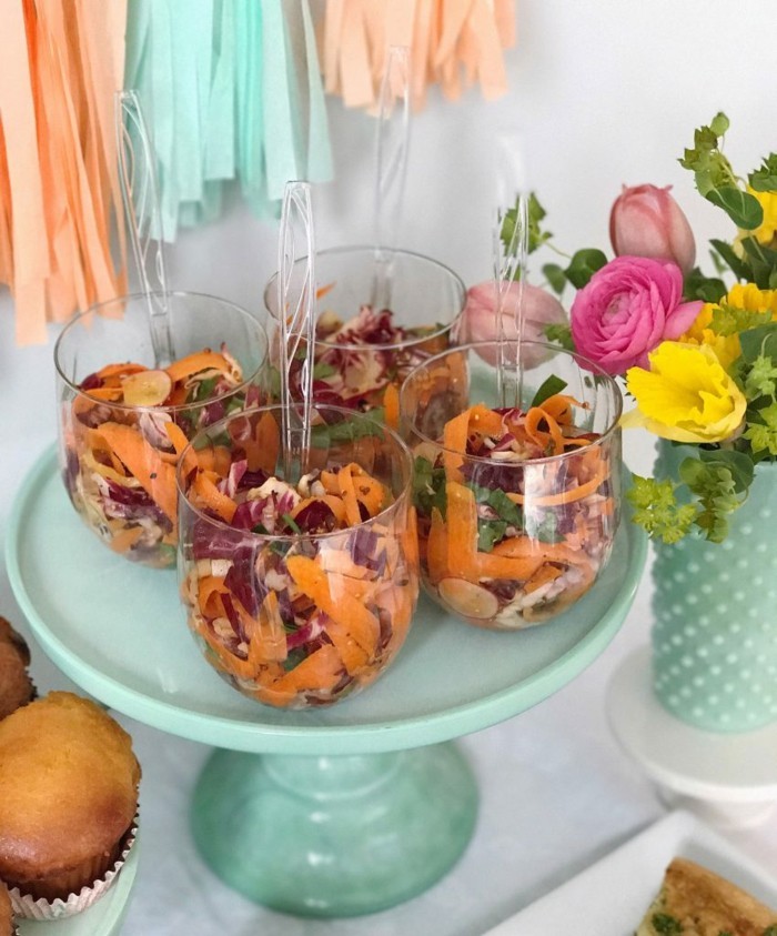 Uskršnju salatu podijelite na porcije ideje za salate recepti za uskršnji doručak uskrsne ideje