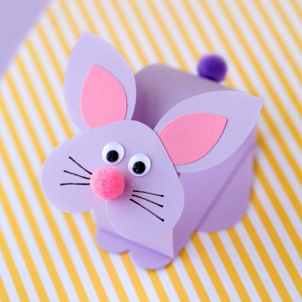 faire des décorations de pâques en papier faire un jeu d'enfant de lapin de pâques