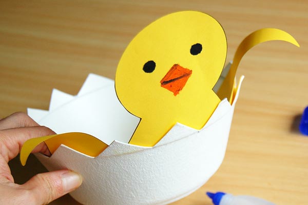 faire des décorations de pâques en papier cuisine créative panier de pâques