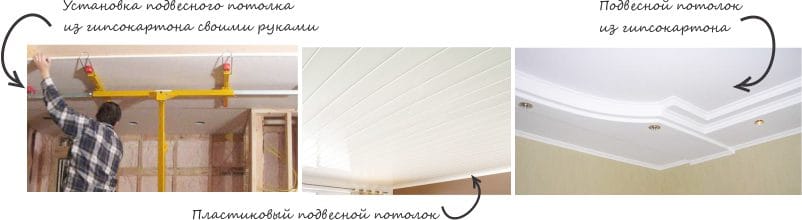 окачен таван