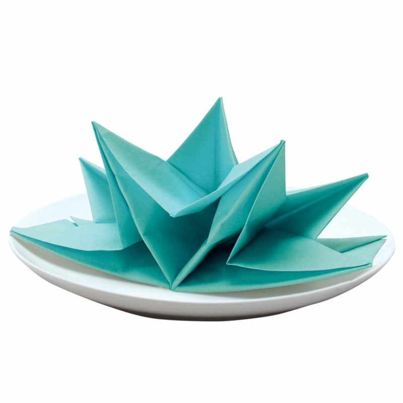 serviettes en papier pliantes