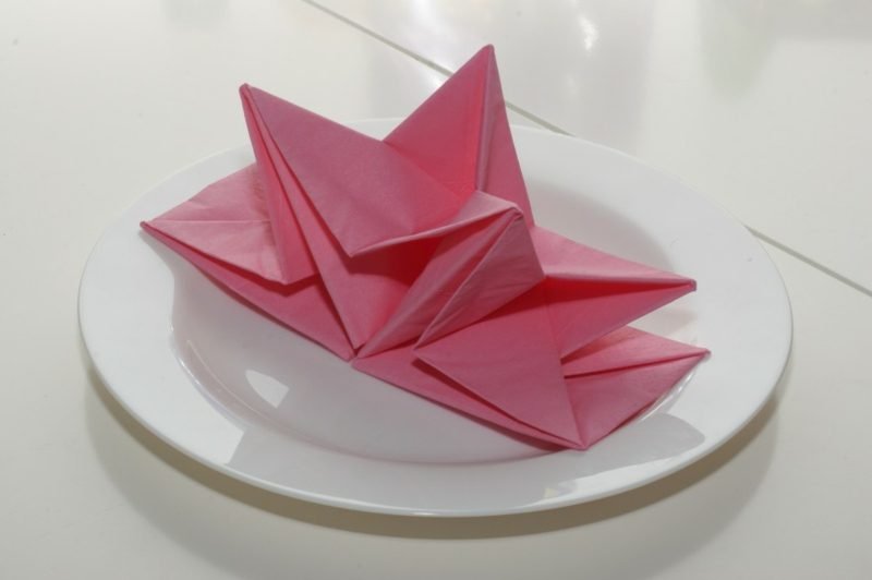 serviettes en papier pliantes