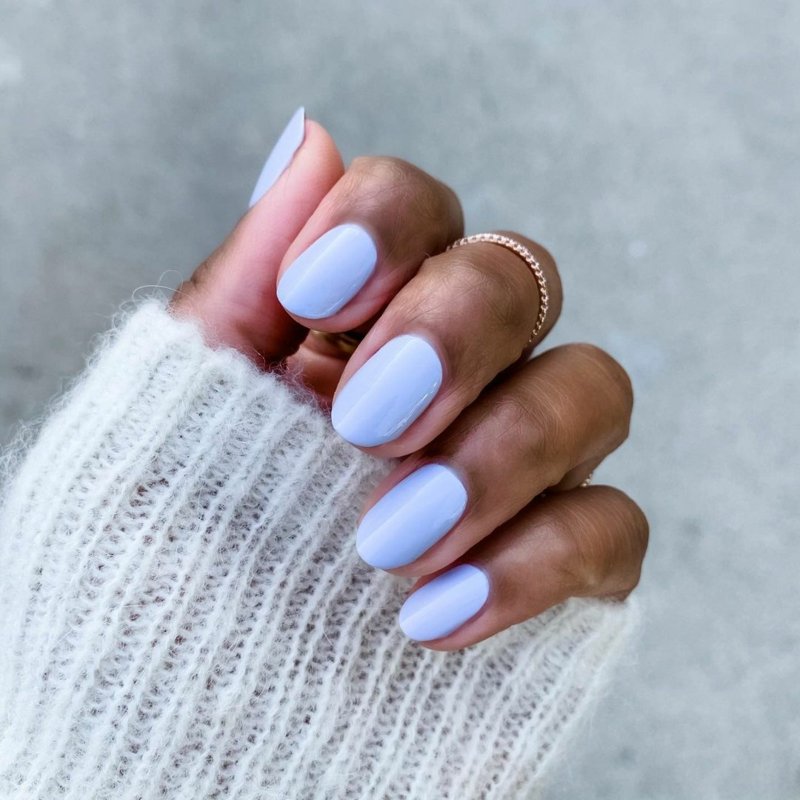 Unghie pastello blu super stilose Nail design pastello blu super elegante