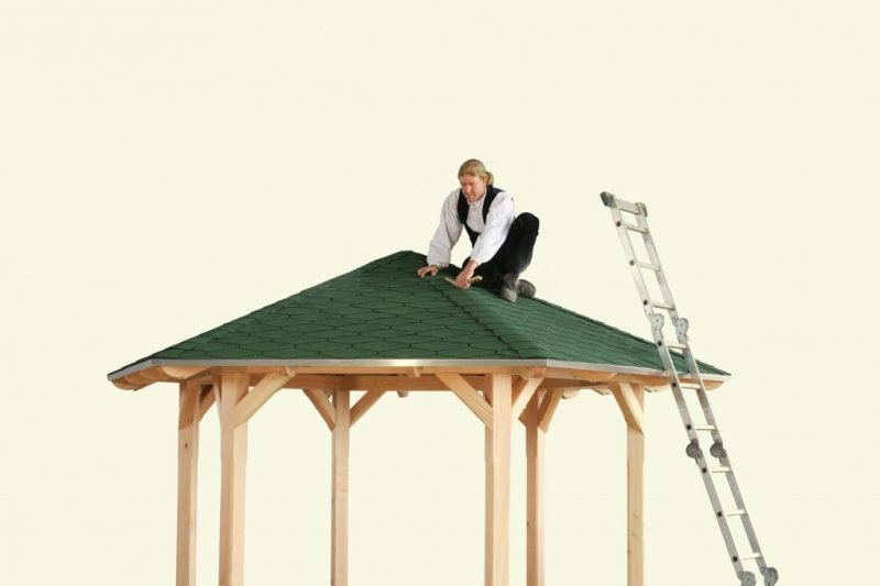 peinture finale construisez le pavillon vous-même Construisez vous-même un pavillon derniers coups