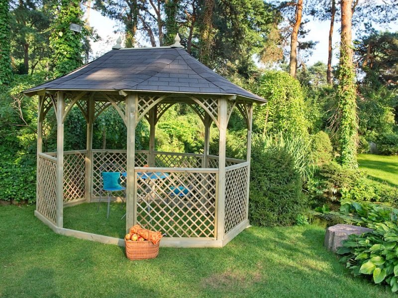 Construisez vous-même un pavillon simple à l'ombre Construire soi-même un pavillon est facile