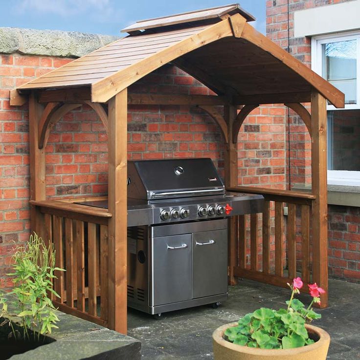 Construisez vous-même un pavillon avec une cuisine extérieure adaptée à un barbecue Construisez votre propre pavillon à l'extérieur de la cuisine