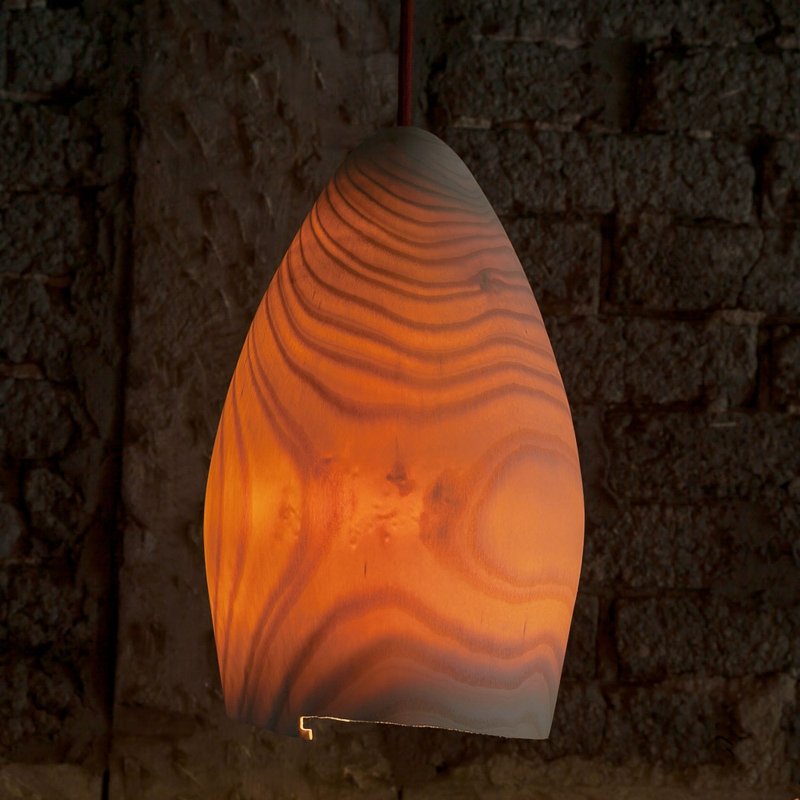 Furnérozott lámpabúra függő lámpa