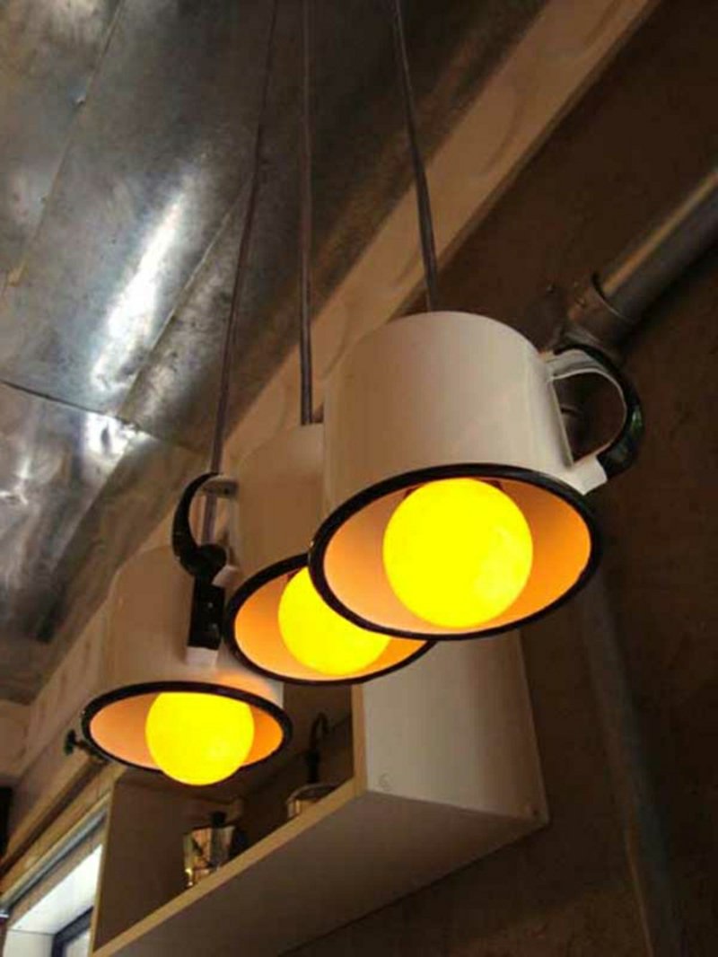 DIY függő lámpák a konyhához