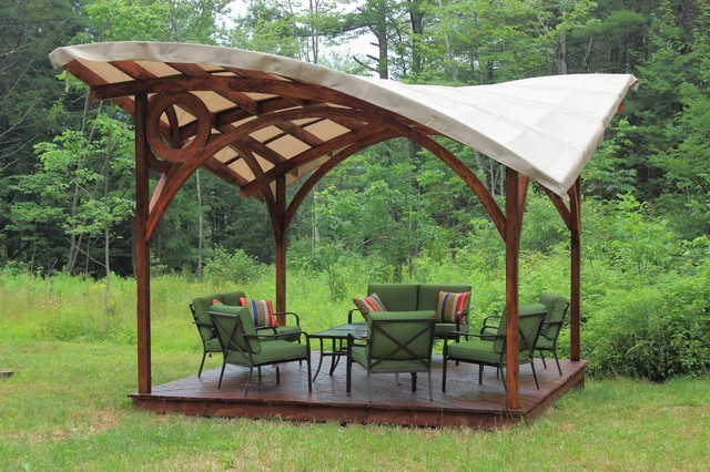 Pergolas vitorla tető ötlet