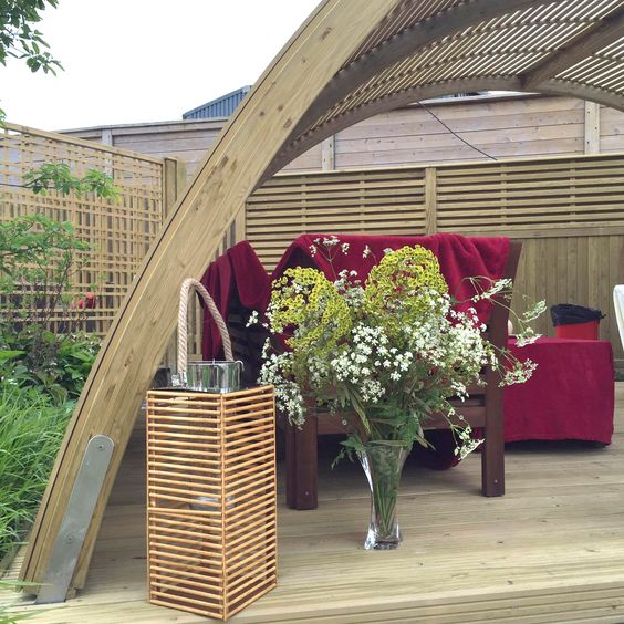 Pergolák modern bútorokkal