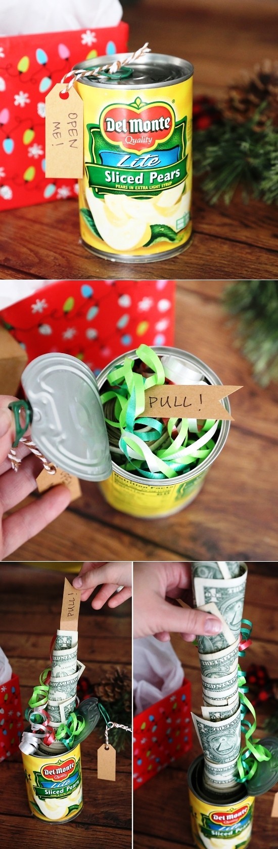 Des cadeaux en argent intelligents et pratiques font de l'argent avec les instructions de la boîte