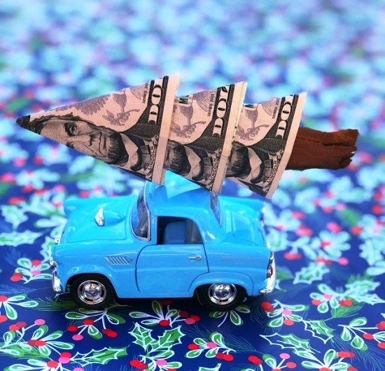 Cadeaux d'argent intelligents et pratiques bricoler l'argent de noël sapin