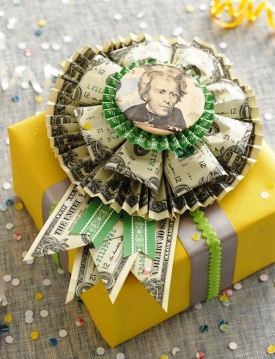 Cadeaux d'argent intelligents et pratiques bricoler l'argent cadeau ruban emballage cadeau
