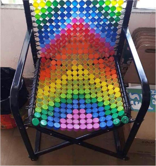 Tuinmeubelen gemaakt van kunststof hoezen