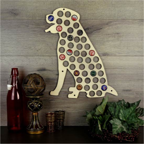 Paneel van bierdeksels