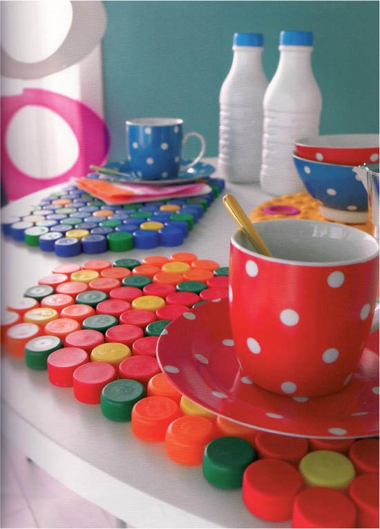 Onderzetters voor schalen van deksels