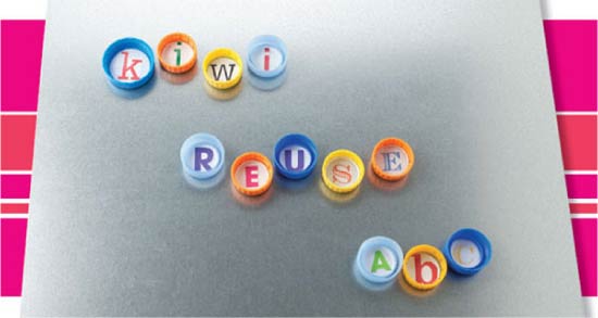 Kunststof deksel koelkastmagneten Bloemdeksel Ambachten