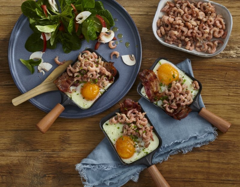 Sastojci raclette prženi rakovi od jaja