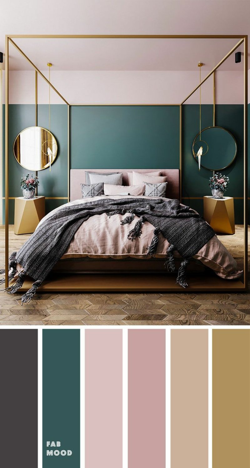 Design d'intérieur avec des couleurs les meilleures idées pour la chambre