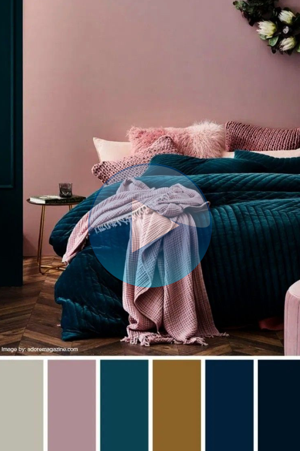 Couleurs des murs modernes de la chambre