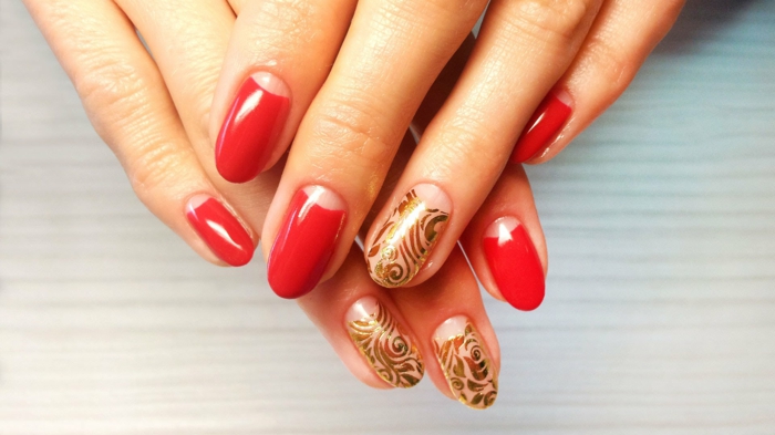 combinare rosso e oro nail design pattern nail design gallery nail design rosso