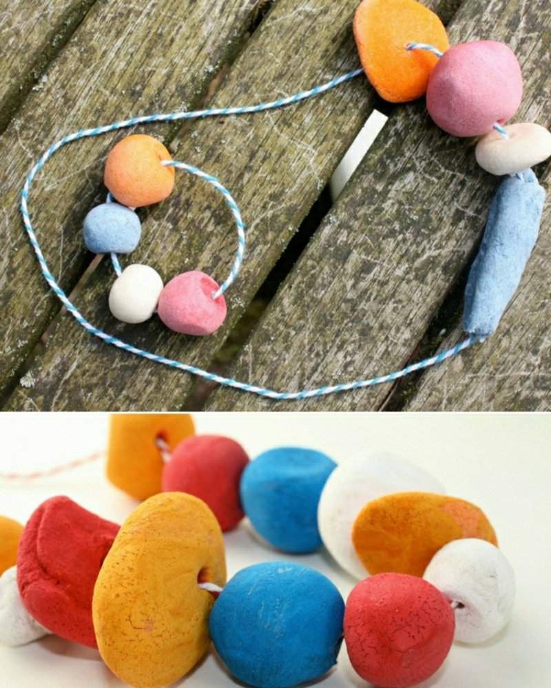 Napravite nakit od šarenog slanog tijesta DIY nakit slano tijesto original
