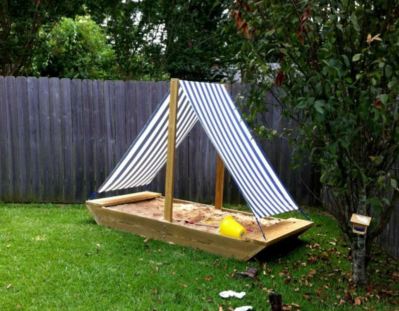 Construisez vous-même un grand voilier design Voilier bac à sable original