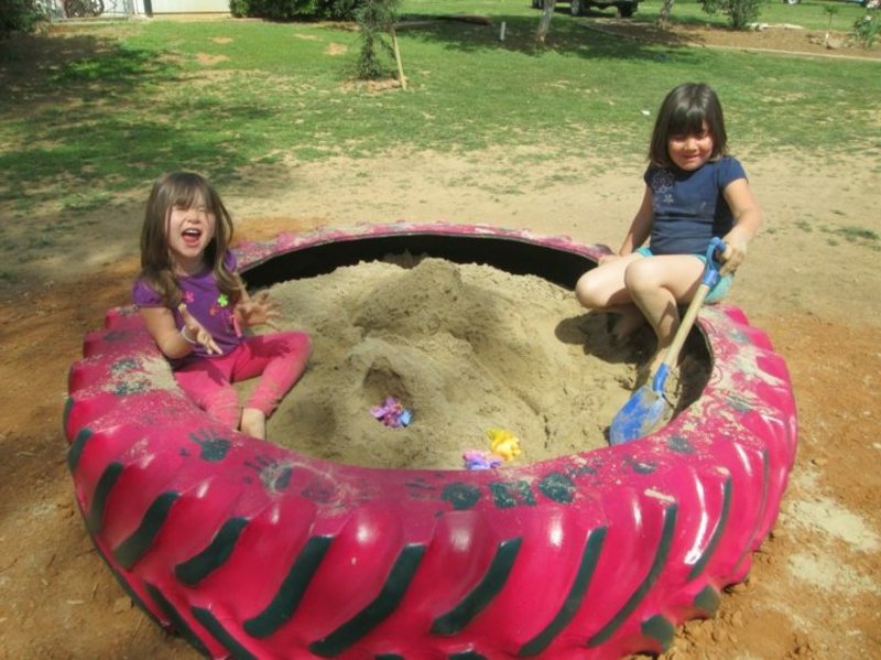 Sandpit DIY pneus énormes Concevez vos propres pneus de voiture bac à sable