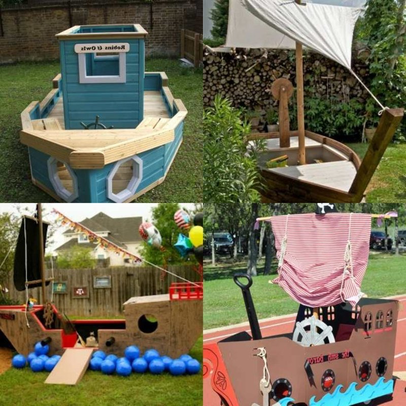 Construisez vous-même un bateau pirate pour les enfants Bateau pirate DIY de bonnes idées