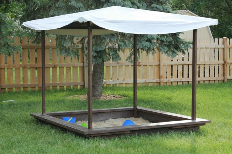 Conseils utiles pour construire un bac à sable Construisez votre propre protection solaire pour pergola bac à sable