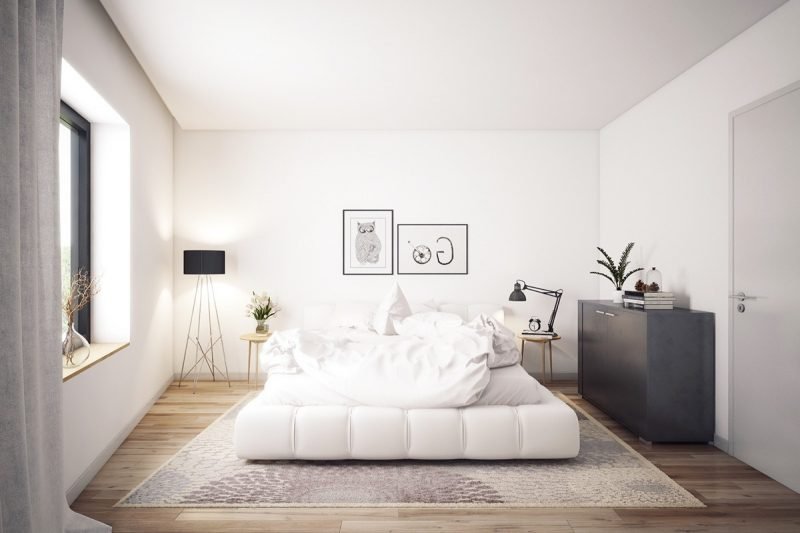 Le luxe dans la chambre scandinave ! chambre design idées d'intérieur couleurs vives style scandinave