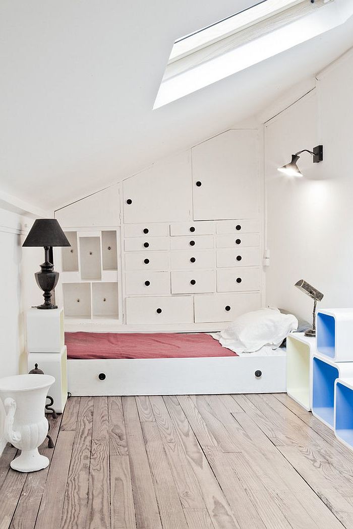 Le design scandinave rime avec simplicité ! idées d'ameublement de chambre à coucher lampe d'éclairage blanc