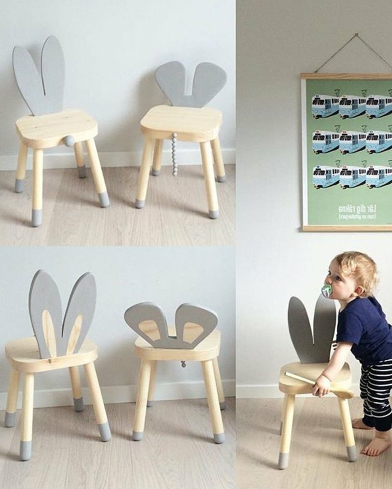 IKEA stolice začinjavaju dječje sobe Stolica ukrašava zečiće male djece