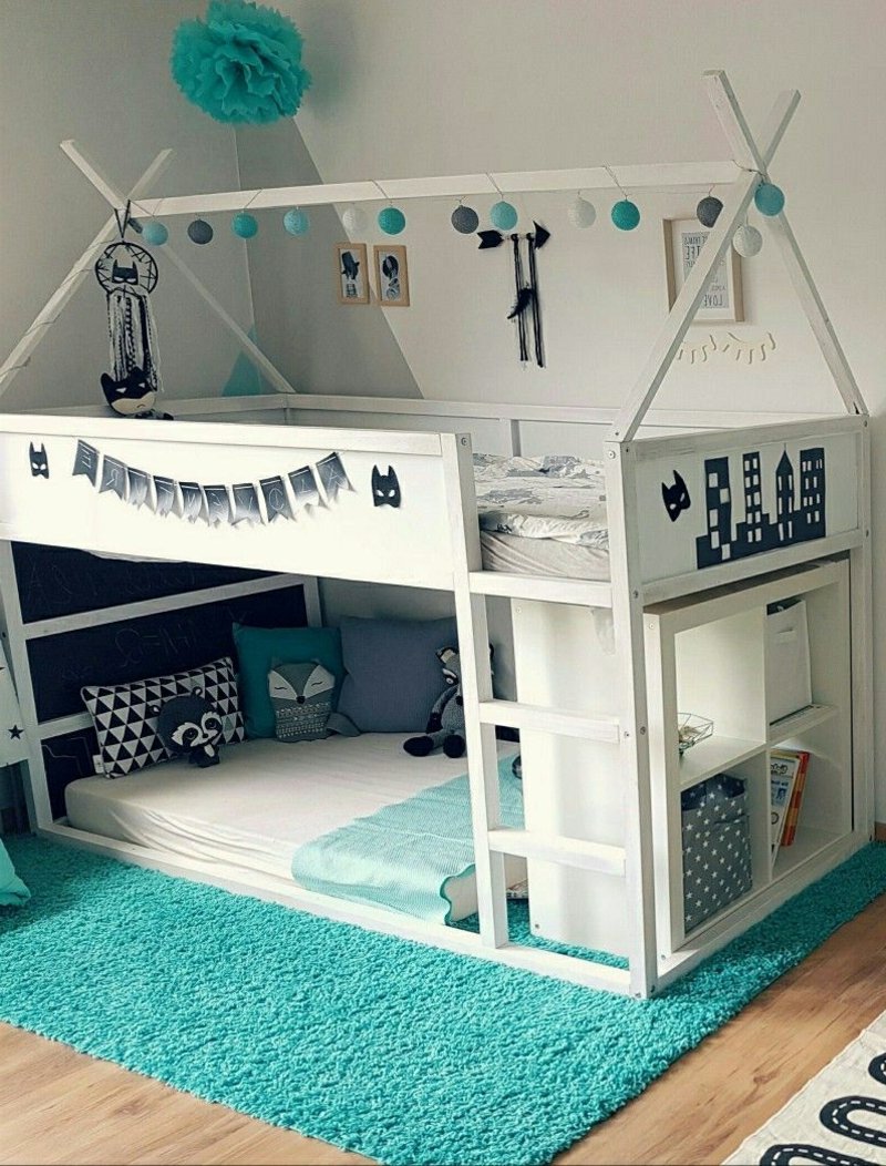 pametna IKEA hakira preurediti dječju sobu IKEA Kura krevet IKEA Hacks preuređuje krevet IKEA Kura