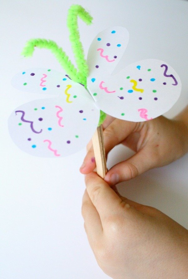 Izvrsne ideje za izradu s djecom u jaslicama; Papirni leptiri