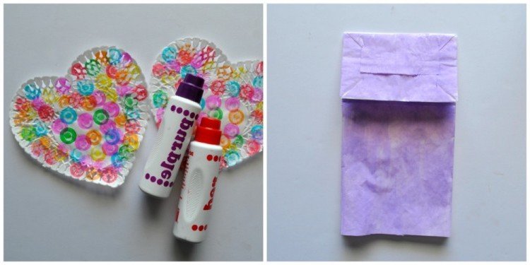 Ručni radovi leptira iz papirnatih vrećica Ručni radovi leptira iz papirnatih vrećica