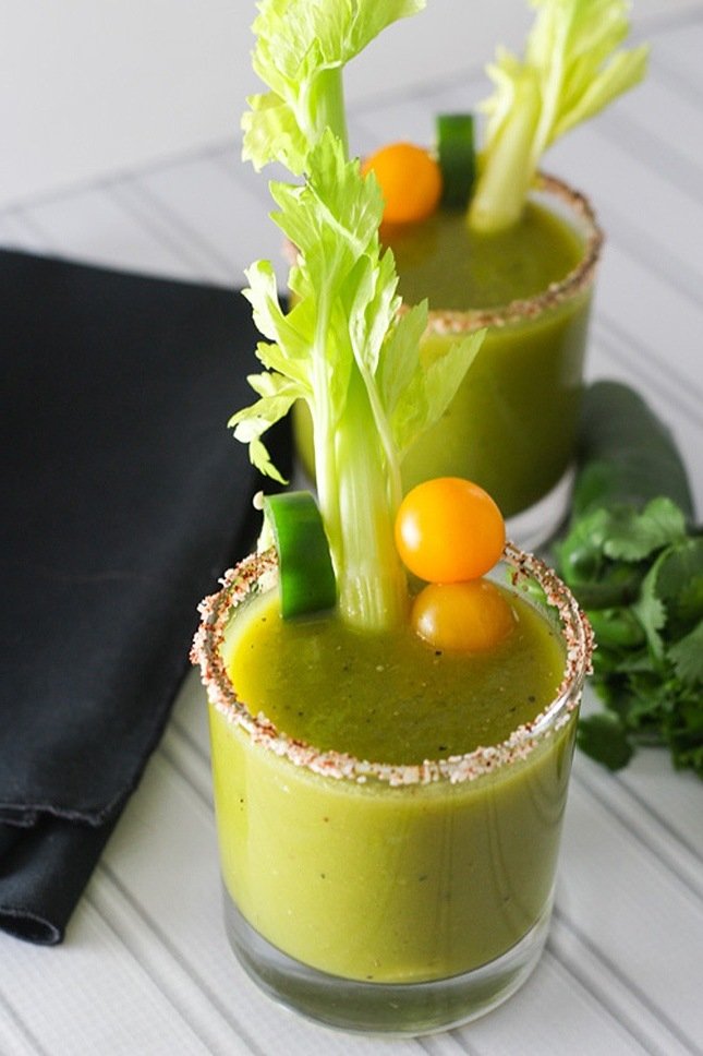 Zelena Krvava Marija brzi zdravi recepti ukusni recepti jednostavni recepti niskokalorični kokteli zdravi smoothieji