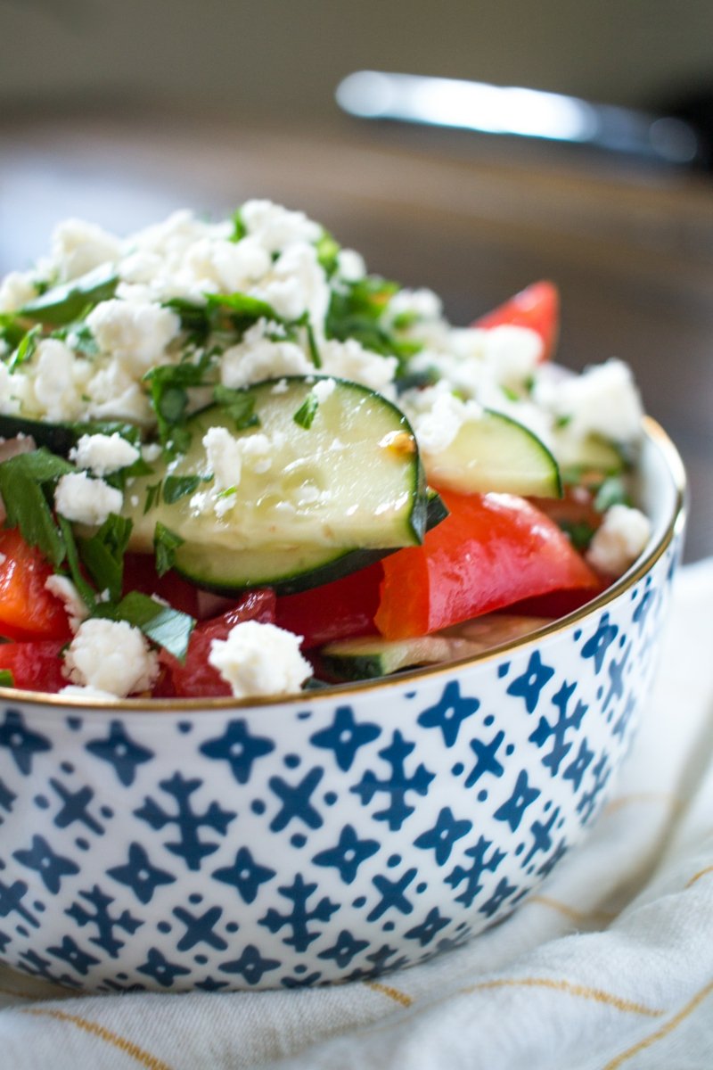 Insalata Schopska ricetta facile Insalatiera Schopska