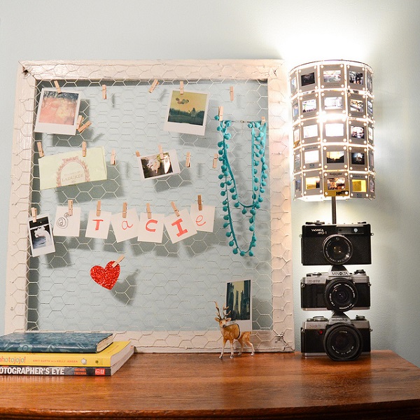 Table de caméra de lampes maison