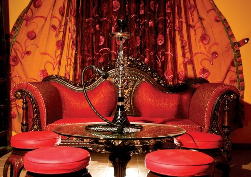 narguilé chicha sur la table