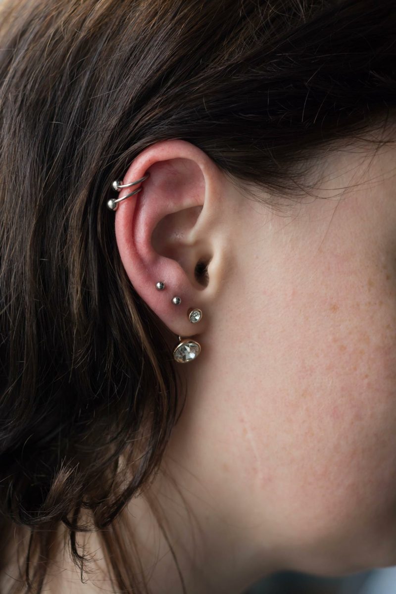 Bijoux piercing Helix deux anneaux Helix piercing deux anneaux