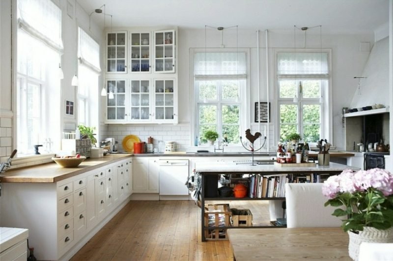 Cucina scandinava bianca moderna soggiorno scandinavo soggiorno cucina isola nera moderna